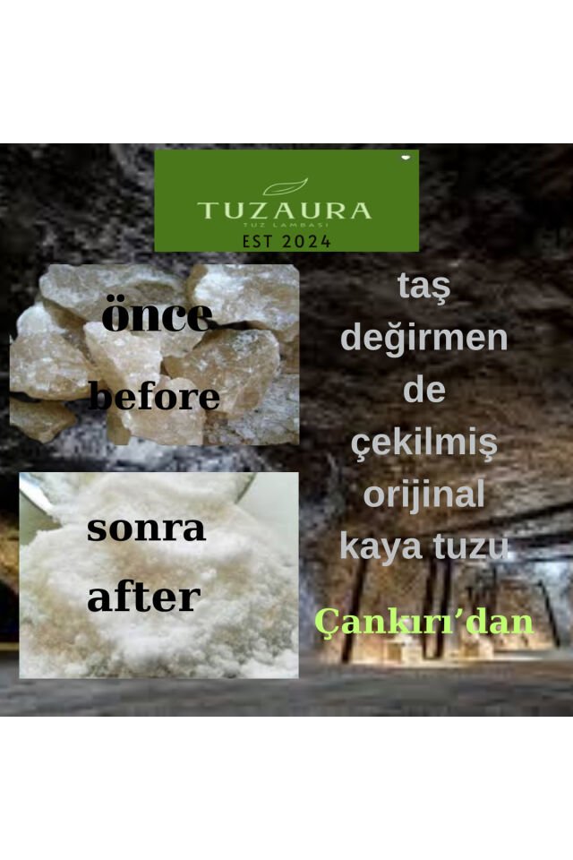 5 kg lık Taş değırmende ogutulmus orıjınal kaya tuzu
