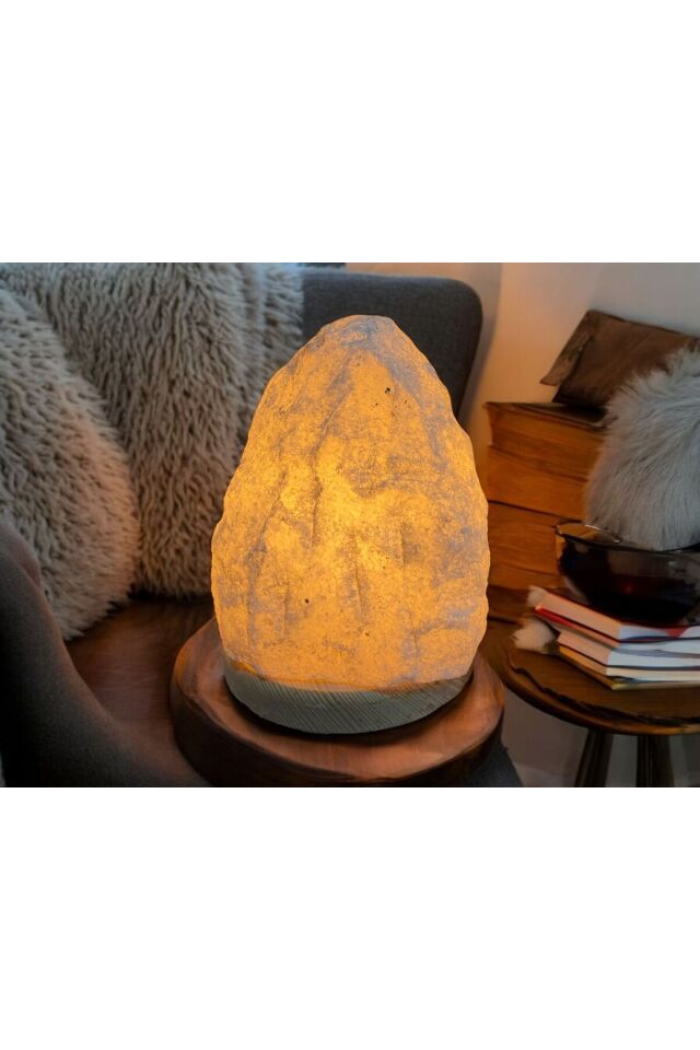 2 adet beyaz himalaya tuz lambası