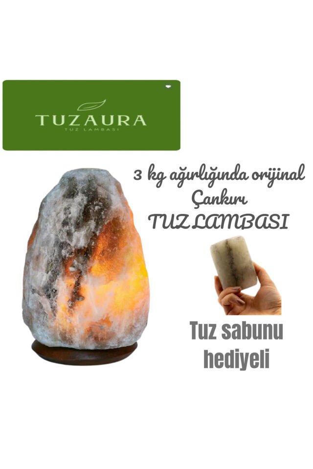 ÇANKIRI DOĞAL TUZ LAMBASI 2,5 ila 3,5 KG ARALIGINDA