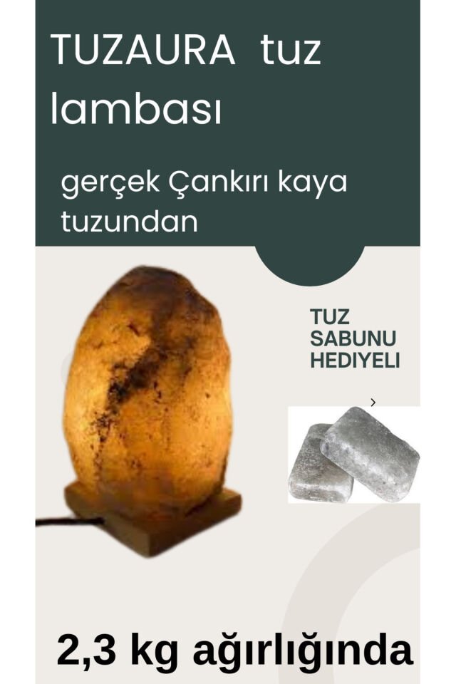 ÇANKIRI DOĞAL TUZ LAMBASI 2,5 ila 3,5 KG ARALIGINDA