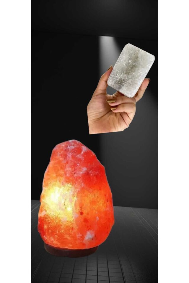 Gerçek Çankırı Doğal Kaya Tuzu Tuz Lambası 2-3 Kilogram Ağırlığında