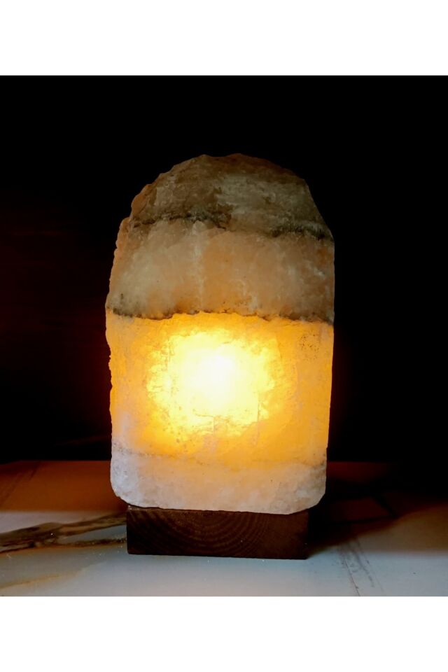 3-4 Kg. Doğal Elde Çekiçlenmiş Çankırı Tuz Lambası