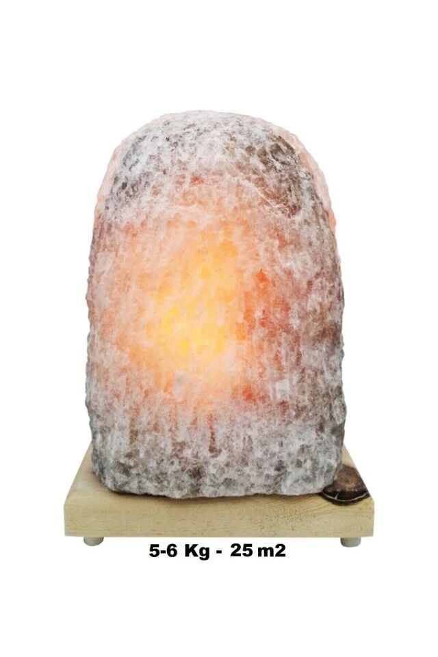 %100 Doğal Çankırı Kaya Tuzu Lambası (5-6 Kg - 25 M2) - Tuz Lambası